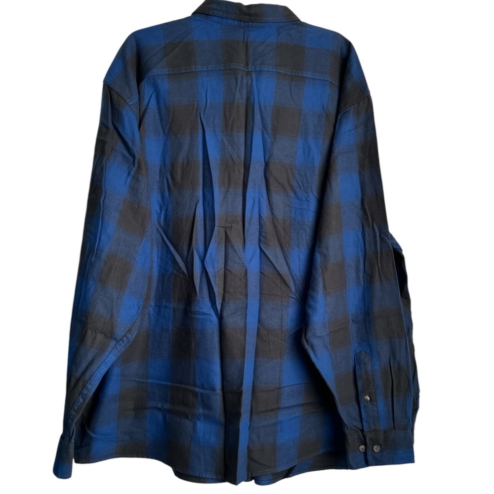 Blue Mountain Men’s Blue and Black Plaid Men's Shirt - 3XL NWT - Picture 2 of 6